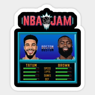 NBA JAM - Boston Basketball Sticker